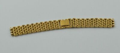 #ad Raymond Weil Vintage Steel Bracelet Gold Plated RAR 0 9 16in Fidelio $197.53
