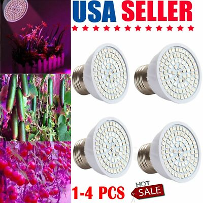 #ad 80 LED Grow Light Bulb Indoor Plants Growing Lights Full Spectrum Flower Lamp US $6.22