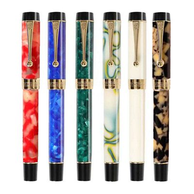 #ad 2020 New Jinhao Centennial Duofold Resin Fountain Pen Medium Nib 0.6mm 0.7mm $16.05