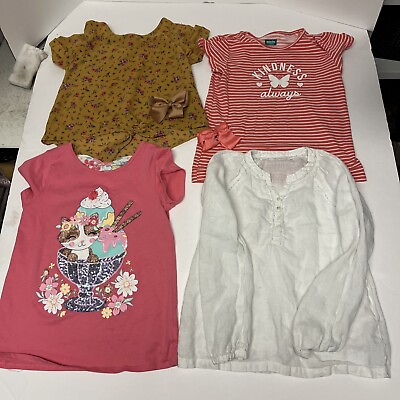 #ad #ad 4 Piece Lot Of Girls BlousesClothing Size L 10 12 Mixed Brand Linen And Cotton $13.50