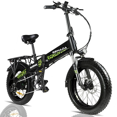 #ad DRIFTER 20quot; Fat Tire Electric Bike 500W 48V 14AH Folding Ebike for Adult UL $522.00