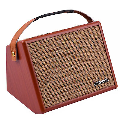 #ad 25W Portable Acoustic Guitar Amplifier Rechargeable Amp Wireless BT Speaker $146.59