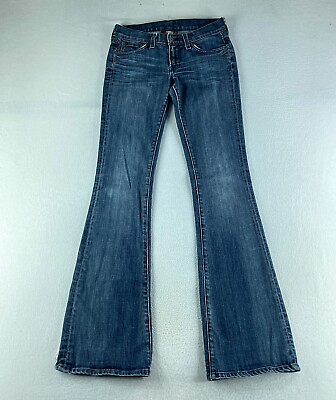 #ad Lucky Brand Women Jeans Blue Tag Size 2 28x34 Low Rise Flared Denim $20.78
