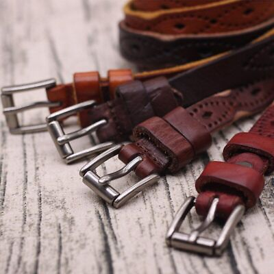 #ad Vintage Hollow Out Belts Cowhide Leather Strap Belt Women Fashion Belts 1pc Se $45.63