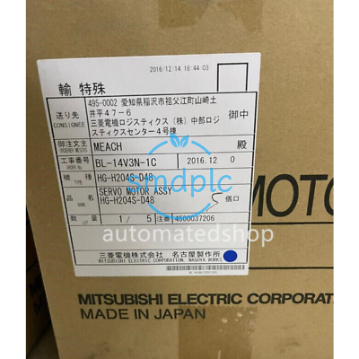 #ad Mitsubishi New Servo Motor HG H204S D48 GN $2299.99