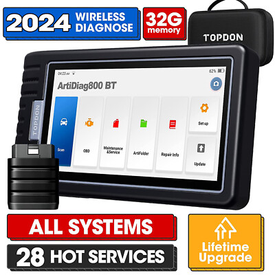 #ad #ad 2024 TOPDON AD800BT FULL System Car Diagnostic Tools Wireless Automotive Scanner $300.00