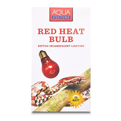 #ad Aqua Culture Red Heat Incandescent Bulb 75 Watts $23.00