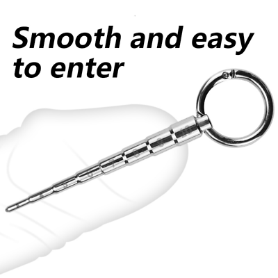 #ad Stainless Steel Beads Long Urethral Plug Sounding Penis Plug Rod Urethra Dilator $9.79