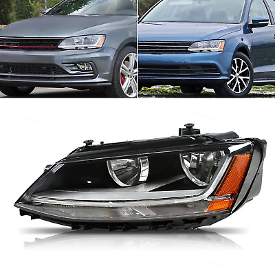 #ad Headlights Assembly Fits 2017 2018 Volkswagen Jetta w LED DRL Lamps Left Driver $116.85