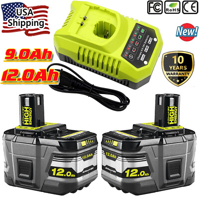 #ad 2pack For Ryobi 18 Volt Lithium Ion 12.0AH P108 High capacity Battery 18V Plus $150.98