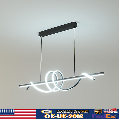 #ad LED Modern Hanging Lamp Pendant Ceiling Fixture DIY Ring Lamp Island Light TOP $77.70