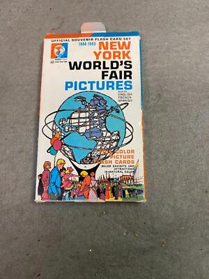 #ad VINTAGE 1964 1965 NEW YORK WORLDS FAIR PICTURE FLASH CARDS FULL SET OF 28 $14.00