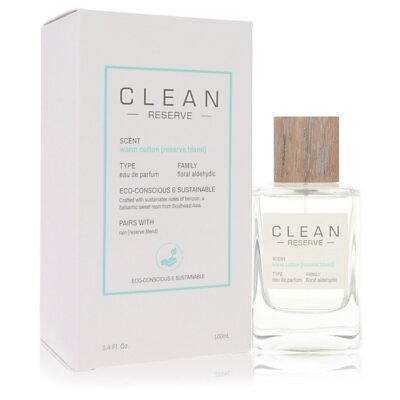 #ad Clean Reserve Warm Cotton by Clean Eau De Parfum Spray 3.4 oz for Women $90.99