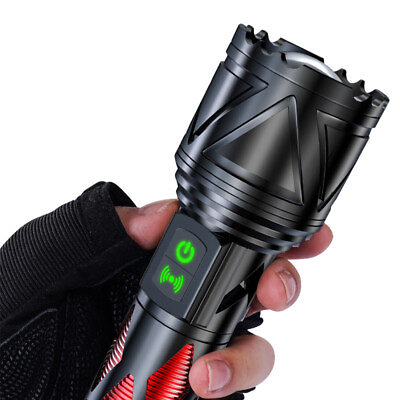 #ad BORUIT Rechargeable Laser Combo Flashlight Zoom Super Light Torch 3000mA $39.99