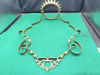 #ad VINTAGE ALL BRASS HANGING LAMP ARMS amp; TOP SPREADER RING PARTS #2 $12.00