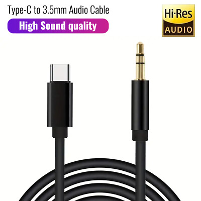 #ad Type C to Aux Cable USB Type C Male To 3.5mm Cord Car AUX Music Audio Adapter $3.75