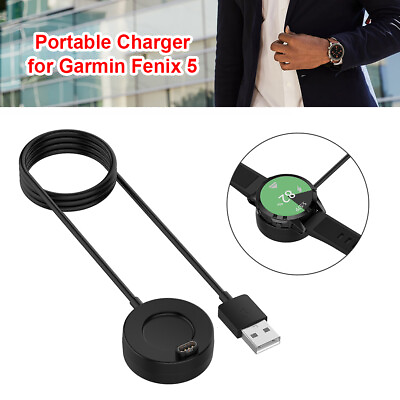 #ad 1m Charger Cradle Dock Cable Station for Garmin Fenix 5 Forerunner 55 Smartwatch $6.09