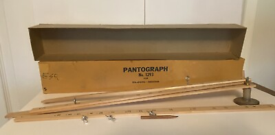 #ad Wooden Pantograph No. 1293 with Original Box No Instructions $17.95