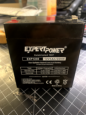 #ad ExpertPower Sealed Lead Acid Battery 12V 5AH 20HR $16.93
