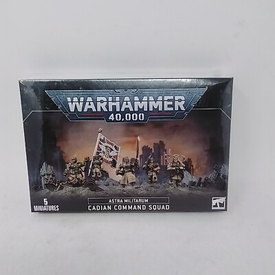 #ad Games Workshop Warhammer 40K Astra Militarum Cadian Command Squad $29.99