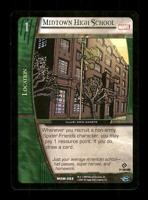 #ad #ad Midtown High School MSM 062 VS System Web Of Spider Man Trading Card TCG CCG $3.99