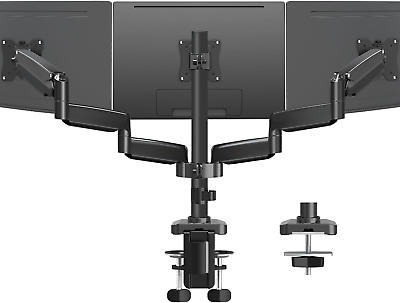 #ad Triple Monitor Mount 3 Monitor Stand Desk Arm for Max 32 Inch Computer Screens $217.88