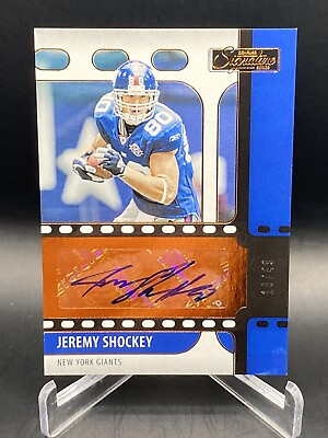 #ad 2021 Chronicles Football Jeremy Shockey Signature Series Autograph 49 Giants $15.15