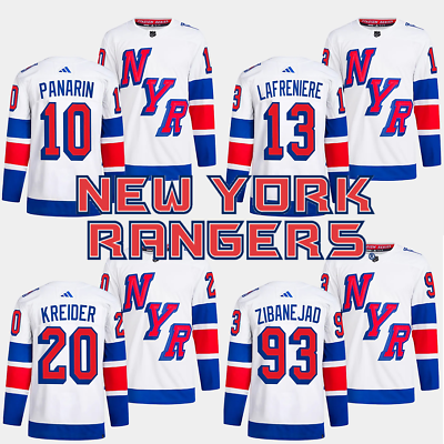 #ad New York Rangers Men#x27;s 2024 Hockey Stadium Series White Stitched Jersey $80.99