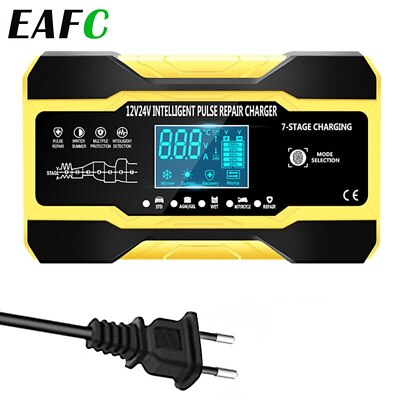 #ad 12V 10A Car Battery Charger 24V5A Full Automatic Multiple Protection Automobiles $95.04