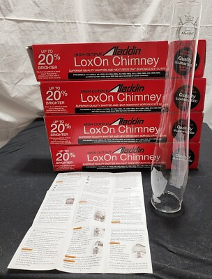 #ad TWO NEW ALADDIN LAMP R105 HIGH ALTITUDE HIGH OUTPUT LOX ON CHIMNEY FREE SHIPPING $59.99