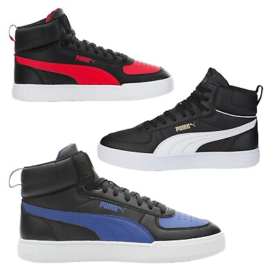 #ad PUMA Men#x27;s Caven Mid Blue Red Black White Sneaker Shoe Size 8 13 NEW $49.88