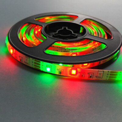 #ad 16.4FT 3528 RGB 300 LED Strip Fairy Lights Flexible Tape Home DIY Lighting DC12V $7.15