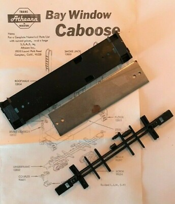 Athearn HO Bay Window Caboose VALUE PACK Floor Weight amp; Underframe Parts NEW $14.97