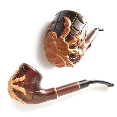 #ad * Spider * Wooden HAND CARVED Handmade Smoking Pipe Pipes For 9 mm filter $59.99