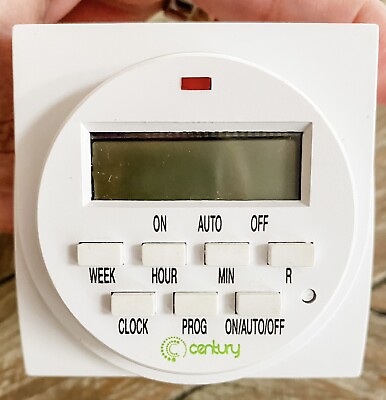#ad Century 7 Day Heavy Duty Digital Programmable Timer Dual Outlet $12.00