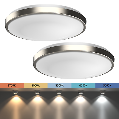 2 PACK 11quot; LED Ceiling Light Flush Mount Adjustable Light Color Dimmable $62.99