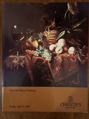 #ad Christie’s Catalog: Fine Old Master Paintings April 8 1988 $12.00