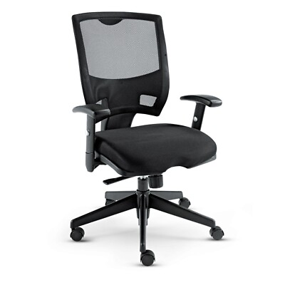 #ad Alera EP42ME10B Epoch Series Mid Back Multifunction Fabric Mesh Chair BK New $230.51