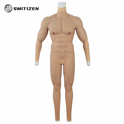 #ad SMITIZEN Silicone Professional Male Fake Muscle Macho Full Bodysuit Latex Suit $669.00