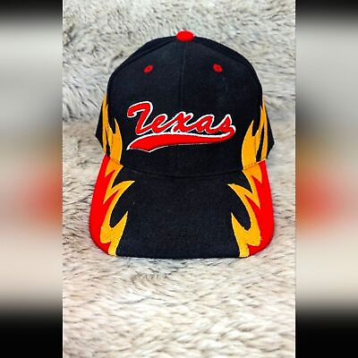 #ad Texas Unisex Flame Embroidery Cap Adjustable $15.00