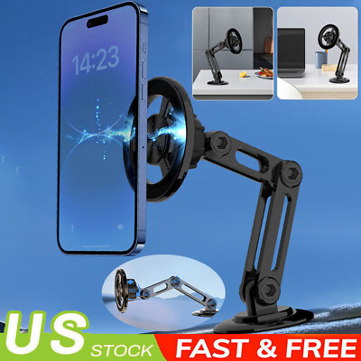 #ad 360° Car Phone Holder Dashboard Phone Mount Strong Magnetic Suction Universal $16.59