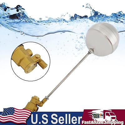 #ad 1 2quot; Male Thread Float Ball Valve Floating Ball Stainless Steel Water Sensor $16.90