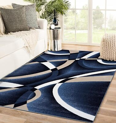 #ad Modern Abstract Area Rug Carpet $169.99
