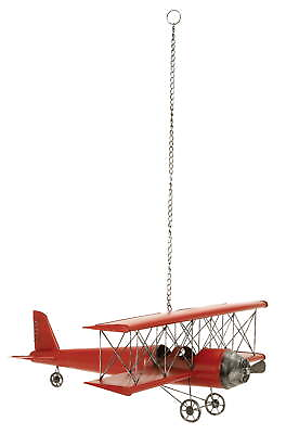 #ad Vitange Metal Hanging Red Airplane Wall Décor 28quot;W x 11quot;Hfree shipping $71.09