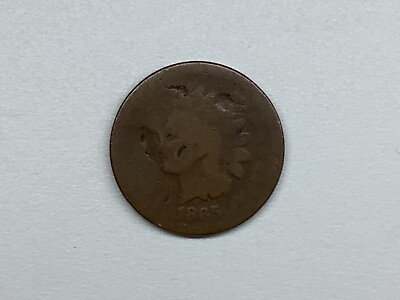 #ad 1865 Indian Head Cent Circulated Bin P1 J $11.99