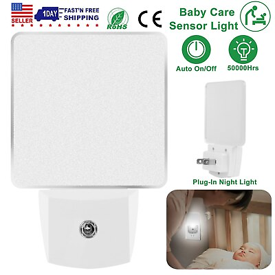 #ad LED Night Light Lamp Plug in With Auto Dusk to Dawn Sensor for Bedroom Hallway $9.21