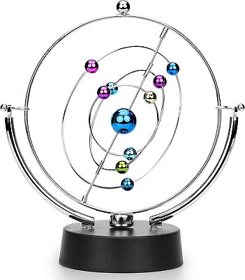 #ad ScienceGeek Kinetic Art Asteroid Electronic Perpetual Motion Desk Toy Home $26.89