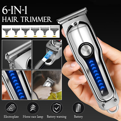 #ad Mini Hair Clippers Trimmer Groomer USB Cordless Self Haircut Kit Stainless Steel $20.89