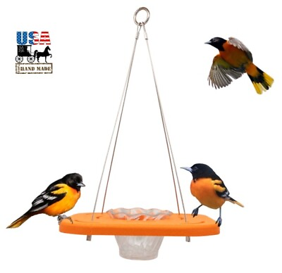 #ad HANGING ORIOLE FEEDER Eco Friendly Weatherproof Poly Amish Handmade in USA $59.97