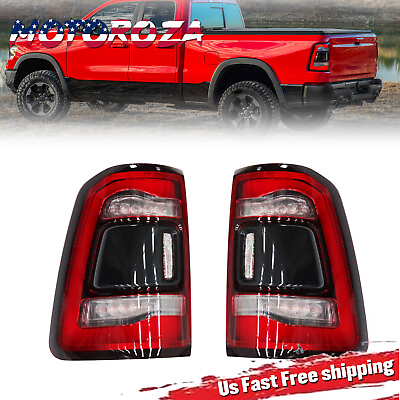 #ad NEW For Dodge RAM 1500 2019 2022 Rear Left amp; Right LED Tail Lamp Lights $230.63